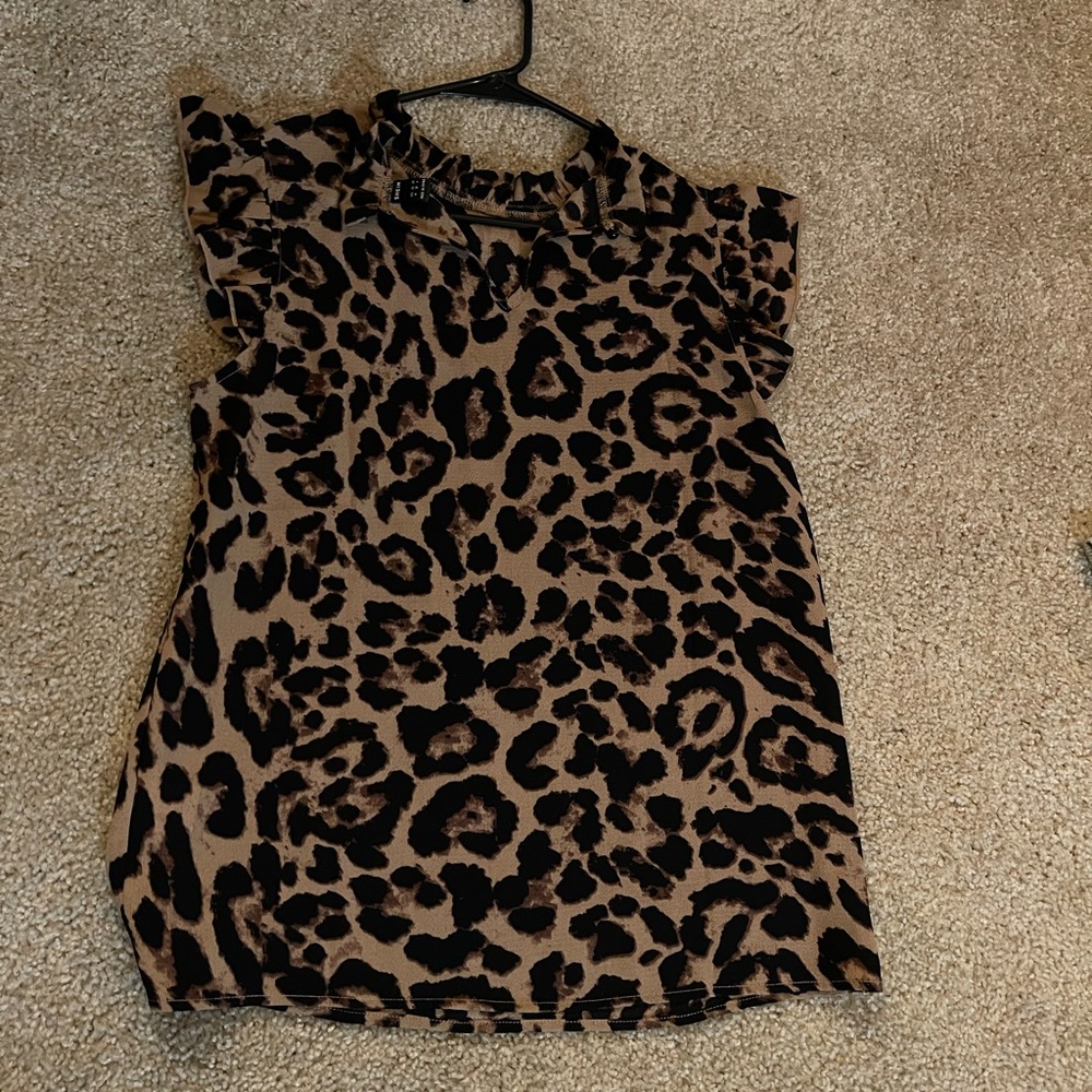 Leopard print blouse
